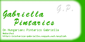 gabriella pintarics business card
